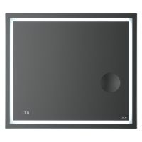 AM.PM Зеркало с LED подсветкой, часами и косметическим зеркалом M91AMOX0803WG